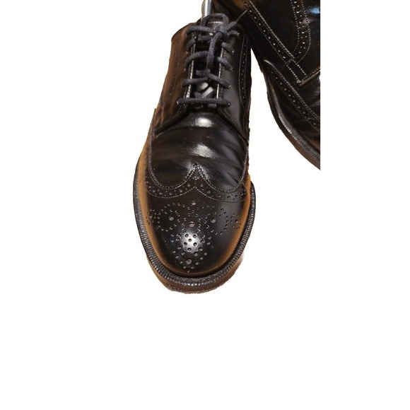 Johnston Murphy Black Wingtip Oxford Shoes Mens Size 10 B main image 5